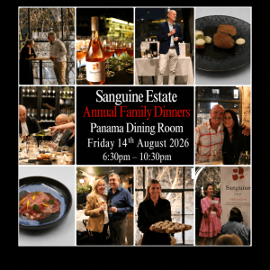 Annual Family Dinner — Friday — 14 Aug 2026