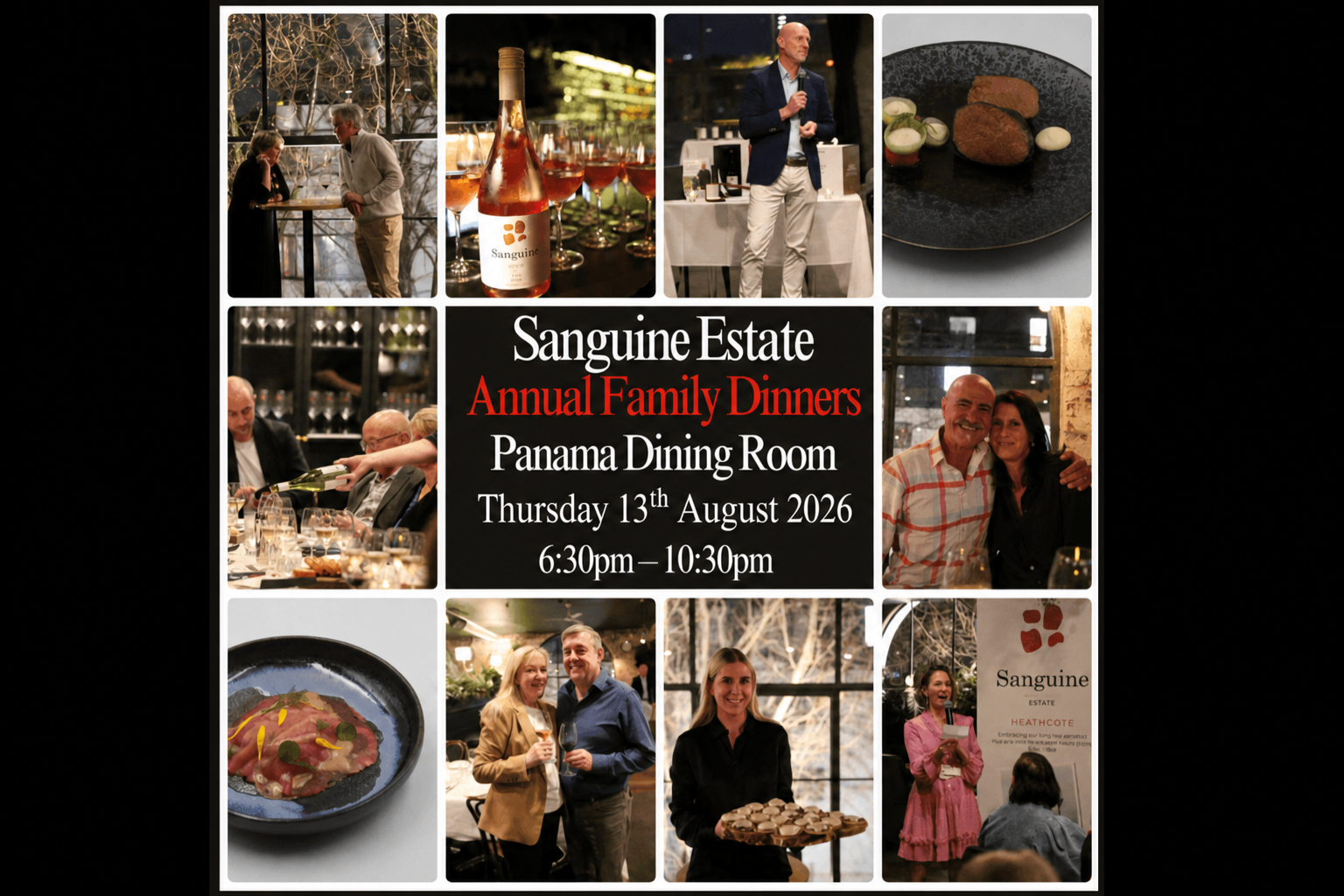 Sanguine Estate Annual Family Dinner